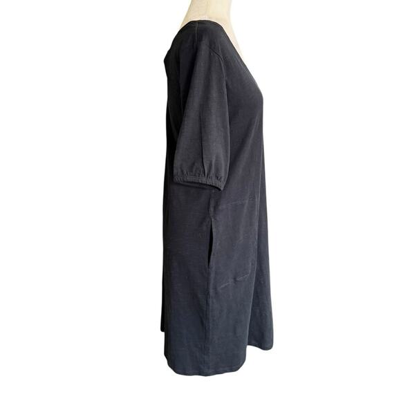 Pact Dress Black M S/S Pockets Organic Cotton Sustainable Ethical Minimalism - Picture 6 of 12